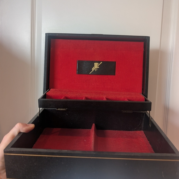 Men's Black and Red Jewelry Box - Picture 2 of 8